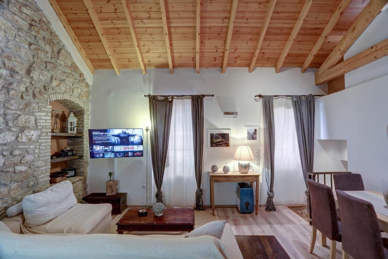 Luminous 2Bd Stone Apt In The Alleys Of Corfu Town Exteriör bild