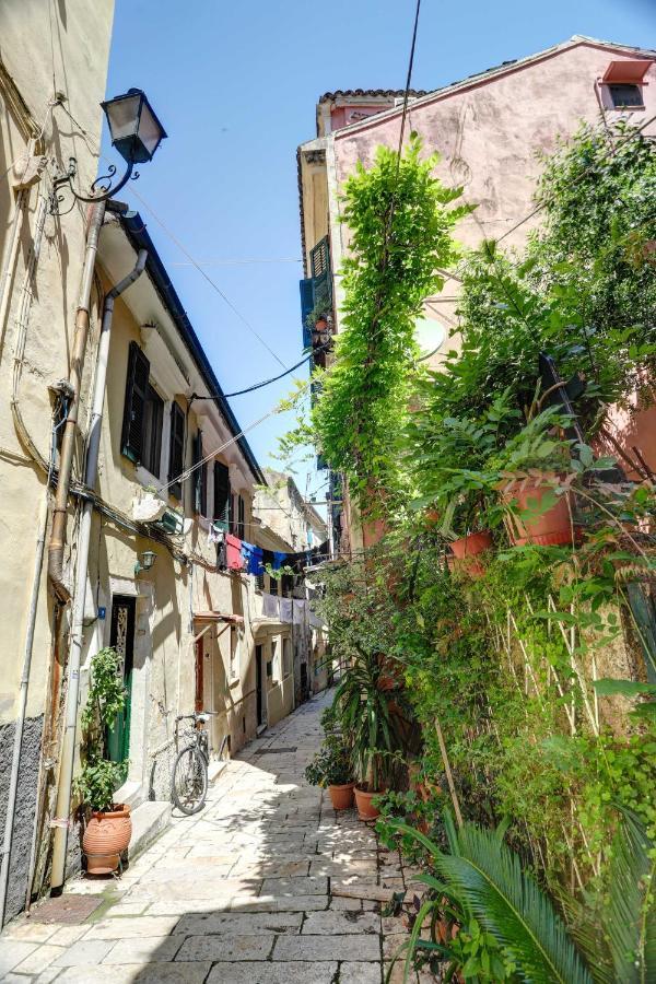 Luminous 2Bd Stone Apt In The Alleys Of Corfu Town Exteriör bild